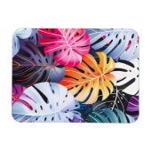 Tropical Summer Monstera Blätter Magnet (Horizontal)