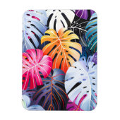 Tropical Summer Monstera Blätter Magnet (Vertikal)
