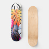 Tropical Summer Monstera Blätter Skateboard (Vorderseite)