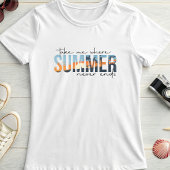 Tropical Summer Never Ends; Beach Sunset T-Shirt