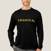 Tropical Summer Palm Tree Minimalist Text Tee (Vorderseite)