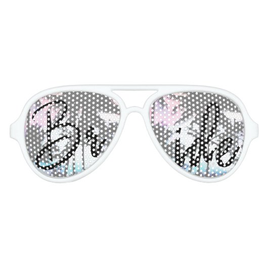 Tropical Summer Palm Trees Pink Blue Sunset Sky Partybrille (Vorderseite)