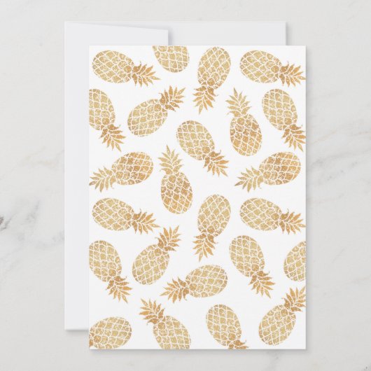 Tropical Summer Party Card für Mädchen Einladung (Rückseite)