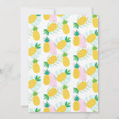 Tropical Summer Party Card für Mädchen Einladung (Rückseite)