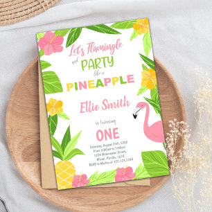 Tropical Summer Party Card für Mädchen Einladung