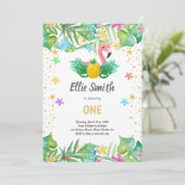 Tropical Summer Party Einladung (Stehend Vorderseite)