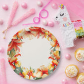 Tropical Summer Party Paper Plate Pappteller (Party)