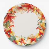 Tropical Summer Party Paper Plate Pappteller (Vorderseite)