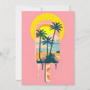 Tropical Summer Sunset Süßigkeiten Paradies Ankündigung