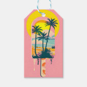 Tropical Summer Sunset Süßigkeiten Paradies Geschenkanhänger (Vorderseite)