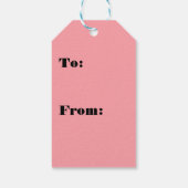 Tropical Summer Sunset Süßigkeiten Paradies Geschenkanhänger (Rückseite)