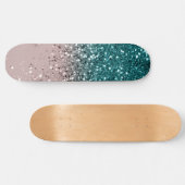 Tropical Summer Vibes Glitzer #3 Skateboard (Horizontal)