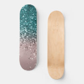 Tropical Summer Vibes Glitzer #3 Skateboard (Vorderseite)