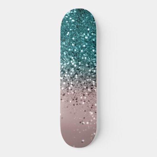 Tropical Summer Vibes Glitzer #3 Skateboard (Vorderseite)