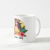 Tropical Summer Vibes Mode Mädchen Tasse (VorderseiteRechts)