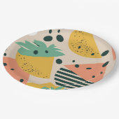 Tropical & Summer Vibes Pappteller (Schrägansicht)