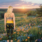 Tropical Summer Vibes Pattern - Fun und farbenfroh Capri Leggings