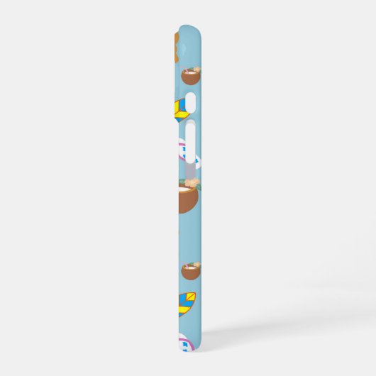 Tropical Summer Vibes Pattern Phone Case iPhone 16 Hülle (Linke Seite)