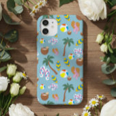 Tropical Summer Vibes Pattern Phone Case iPhone 16 Hülle