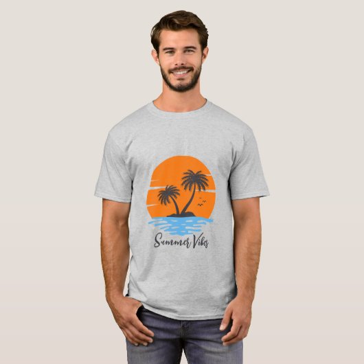 Tropical Summer Vibes T-Shirt (Vorne ganz)