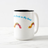 Tropical Summer Vibes T-Shirt Zweifarbige Tasse (VorderseiteRechts)