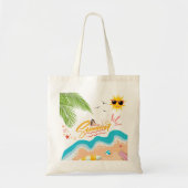 Tropical Summer Vibes Tote Bag Tragetasche (Vorne)