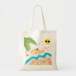 Tropical Summer Vibes Tote Bag Tragetasche
