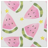 Tropical Summer Watermelon Christmas Pattern Yard Stoff (Nahaufnahme)