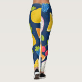 Tropical Summer Waves Beach Party Muster Leggings (Rückseite)