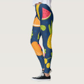 Tropical Summer Waves Beach Party Muster Leggings (Links)