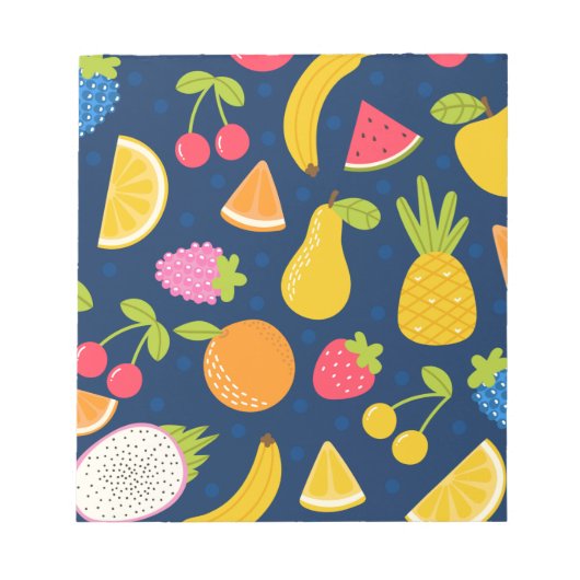 Tropical Summer Waves Beach Party Muster Notizblock (Vorderseite)