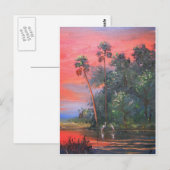 Tropical Sunny & Hot Postkarte (Vorne/Hinten)
