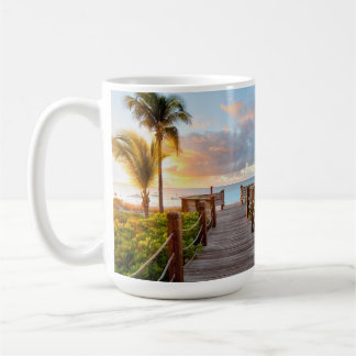 Tropical Sunrise Boardwalk Keramikbecher 15oz Kaffeetasse