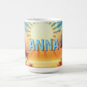Tropical Sunrise Personalisiert  Kaffeetasse (Mittel)