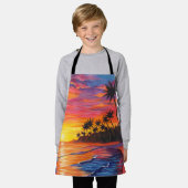 Tropical Sunset Apron Schürze (Getragen)