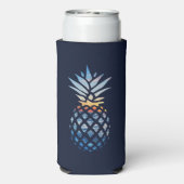 Tropical Sunset Beach Ananas mit Ozean Dosenkühler (Seltzer Rückseite)