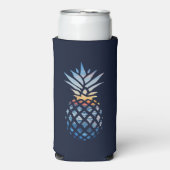Tropical Sunset Beach Ananas mit Ozean Dosenkühler (Seltzer Vorderseite)
