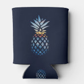 Tropical Sunset Beach Ananas mit Ozean Dosenkühler (Rückseite)
