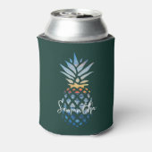 Tropical Sunset Beach Ananas Personalisiert Dosenkühler (Kanne Rückseite)
