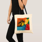 Tropical Sunset Beach Bag Tragetasche (Vorderseite (Produkt))