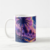 Tropical Sunset Beach Fantasy Malerei Kaffeetasse (Links)