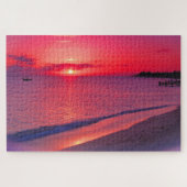 Tropical Sunset Beach Jigsaw Puzzle (Horizontal)