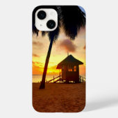 Tropical Sunset Beach Phone Case (Rückseite)