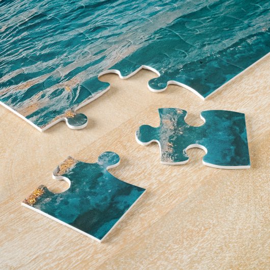 Tropical Sunset Beach Scene - Great Barrier Reef Puzzle (Seite)