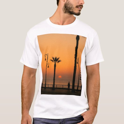 Tropical Sunset Beach T - Shirt (Vorderseite)