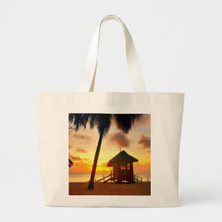 Tropical Sunset Beach Totbeutel Jumbo Stoffbeutel