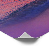 Tropical Sunset Beach Wall Poster (Ecke)