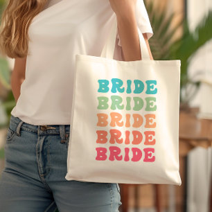 Tropical Sunset Bride Gradient Elegante Tragetasche