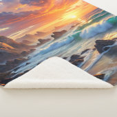 Tropical Sunset Cliffs - Lebhaftes Küstenparadies Sherpadecke (3/4)
