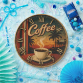 Tropical Sunset Coffee Pappteller (Party)